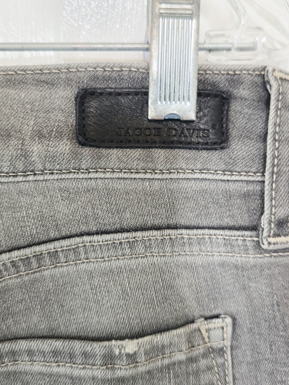 Jacob Davis Slim Fit Grey Wash Women's Skinny Jeans - Picture 3 of 6